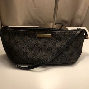 Gucci Pochette Mini Shoulder Black Monogram Bag